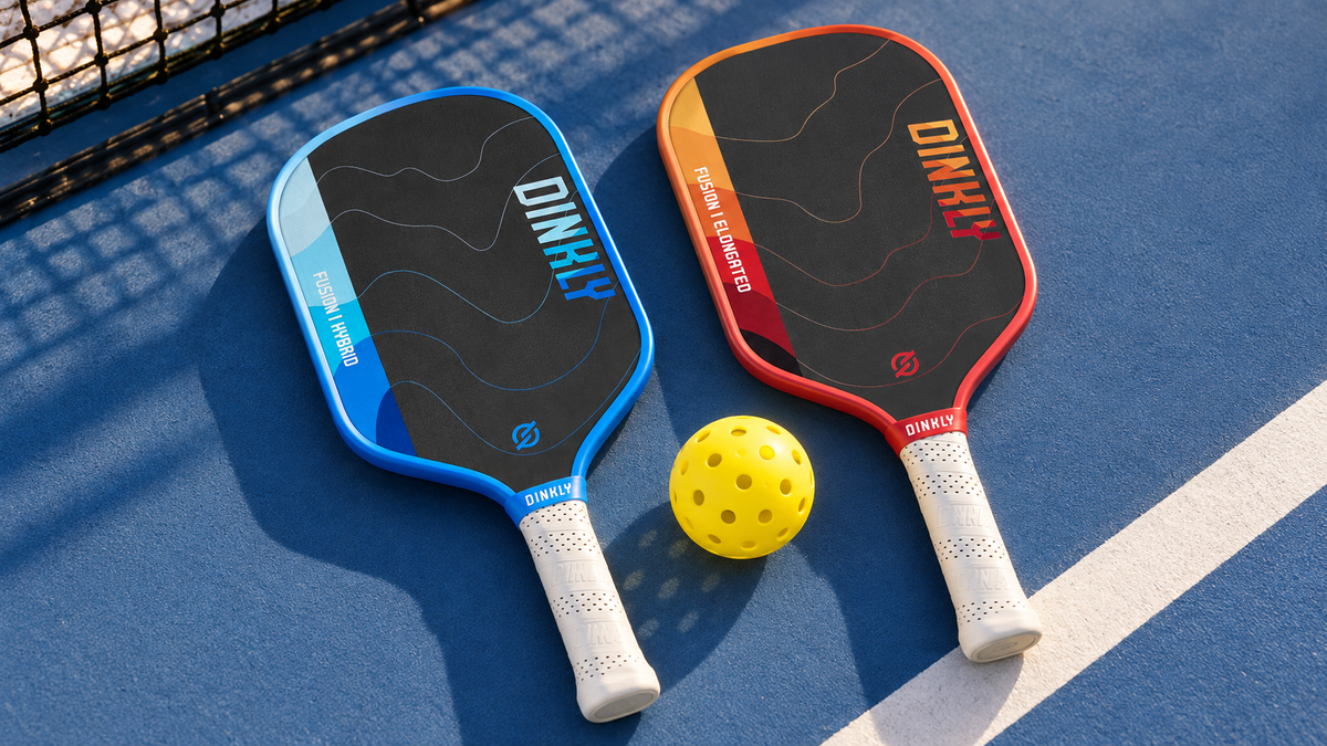 Dinkly Fusion Hybrid and Elongated paddles for a guide to static weight, swing weight and twist weight