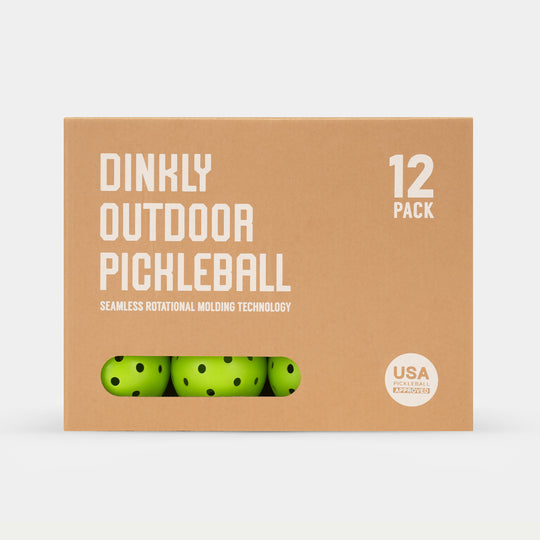 Green Hybrid Pickleballs - Set of 12 DinklyPickleball