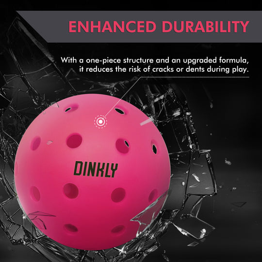 Pink Hybrid Pickleballs - Set of 2