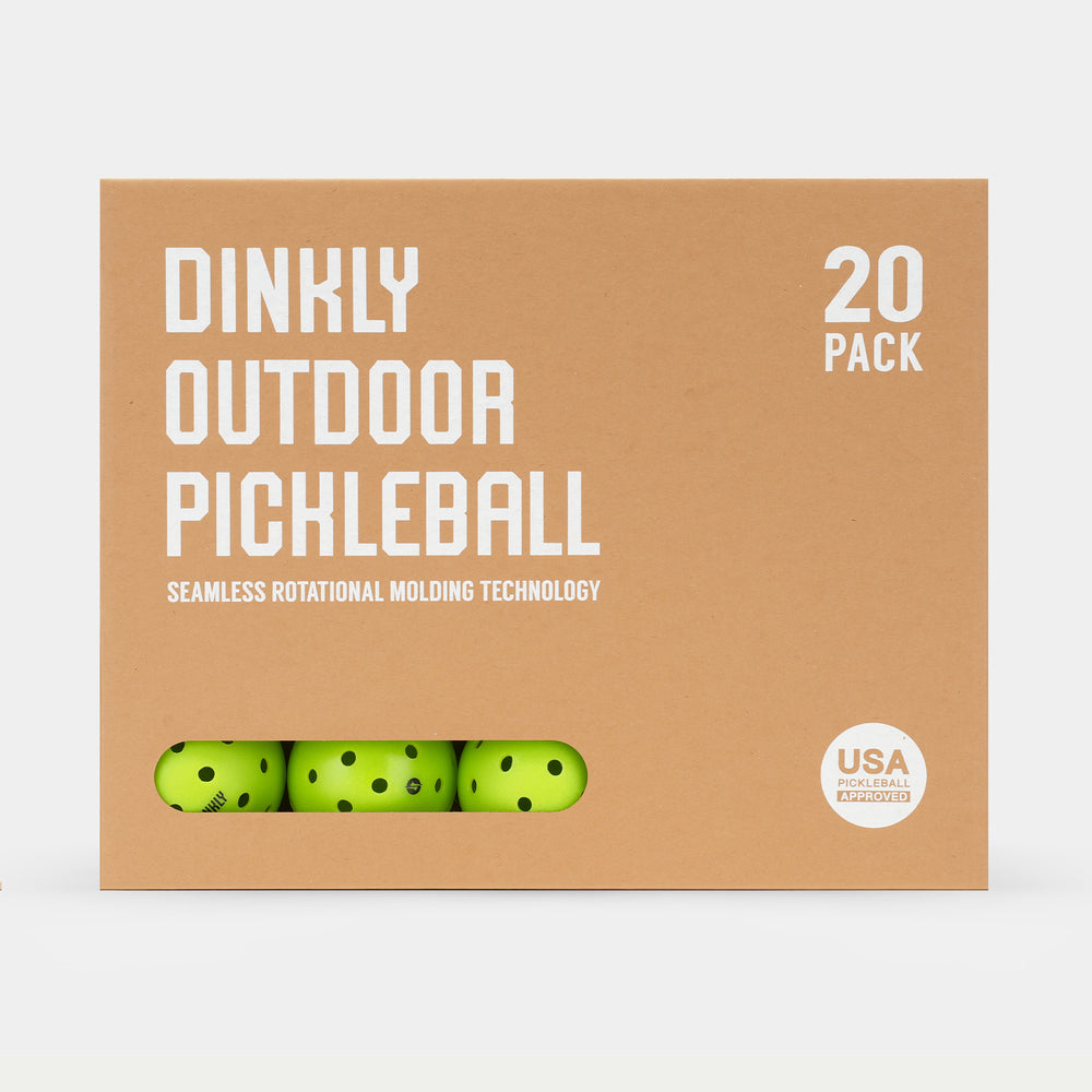 Green Hybrid Pickleballs - Set of 20