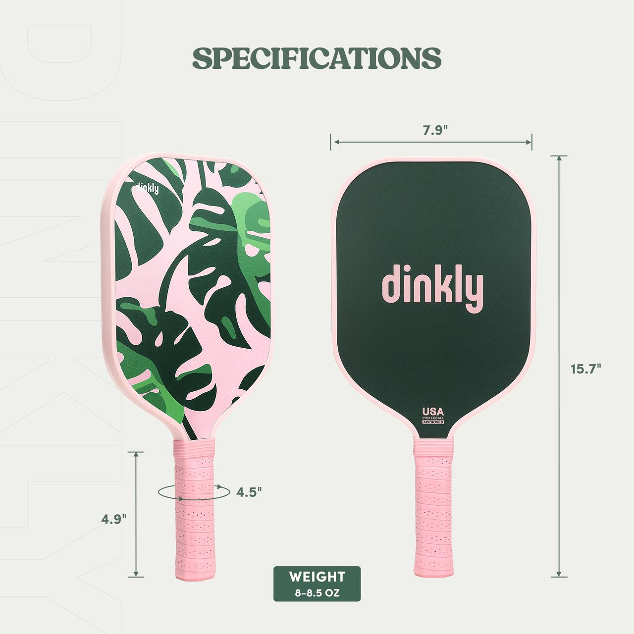 Dinkly Monstera Crush Pickleball Paddle
