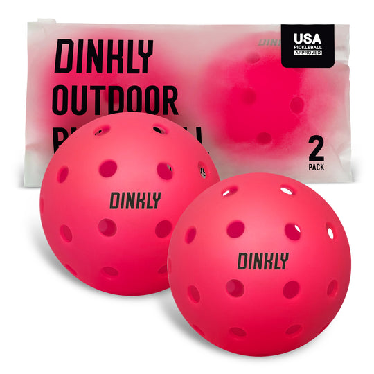 Pink Hybrid Pickleballs - Set of 2