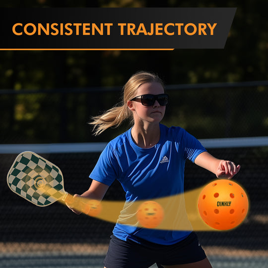 Orange Hybrid Pickleballs - Set of 2