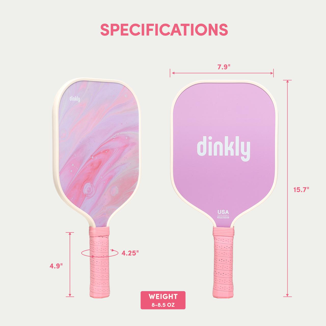 Dinkly Rose Comet Pickleball Set