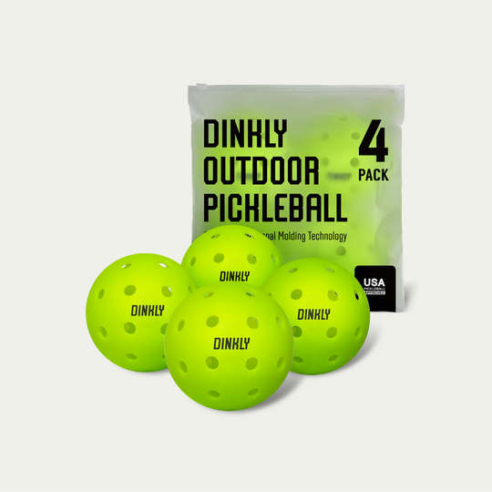 Green Hybrid Pickleballs - Set of 4