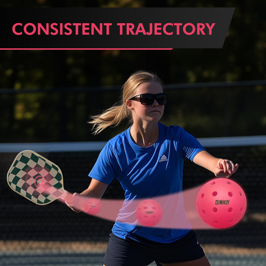 Pink Hybrid Pickleballs - Set of 2