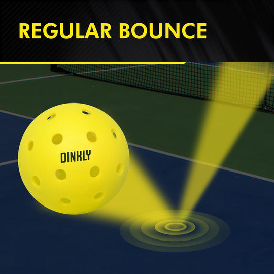 Yellow Hybrid Pickleballs - Set of 4