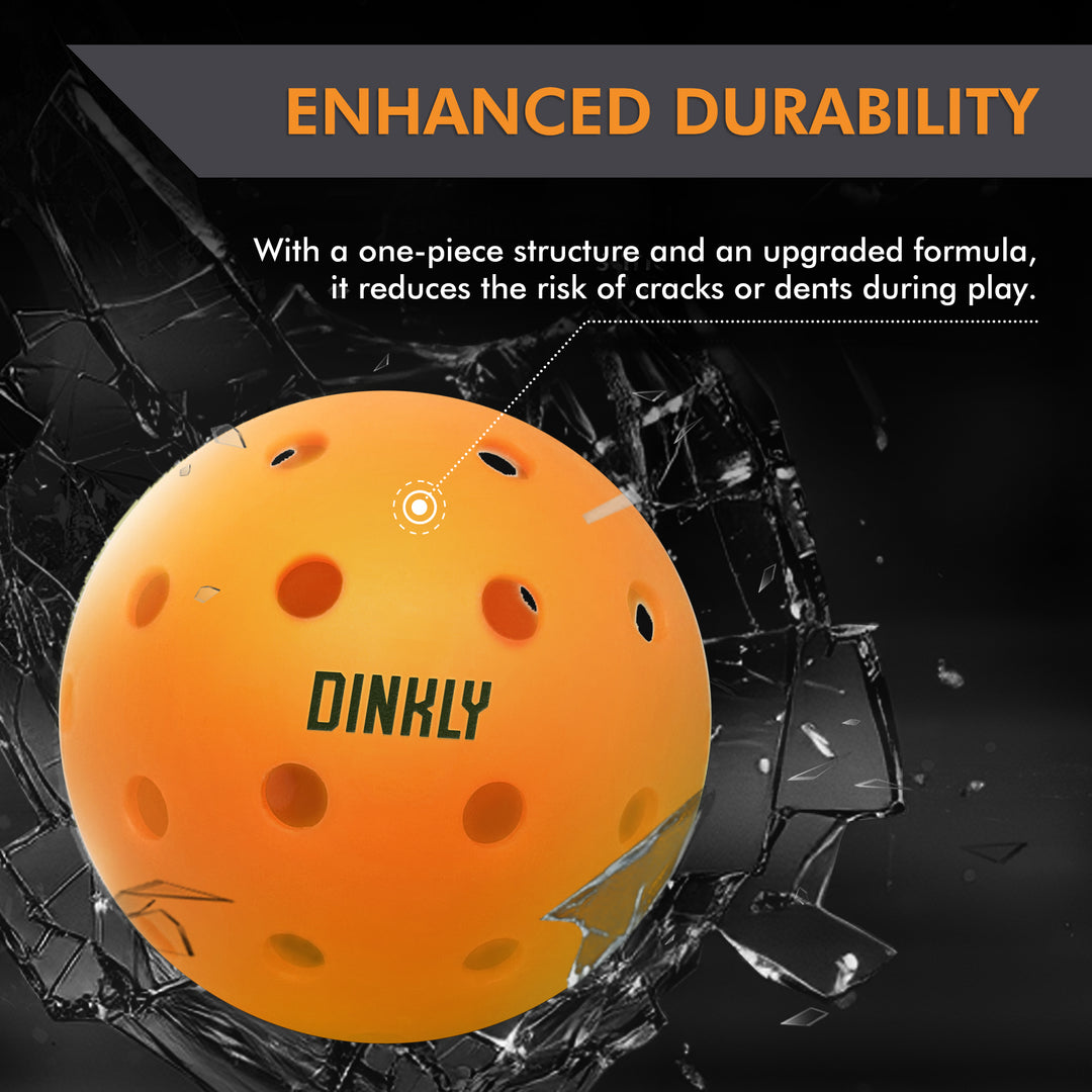 Orange Hybrid Pickleballs - Set of 2