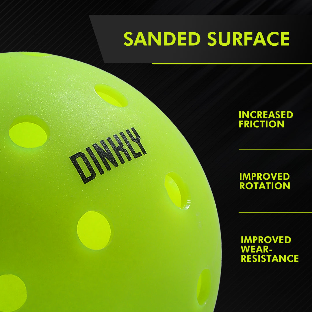 Green Hybrid Pickleballs - Set of 4