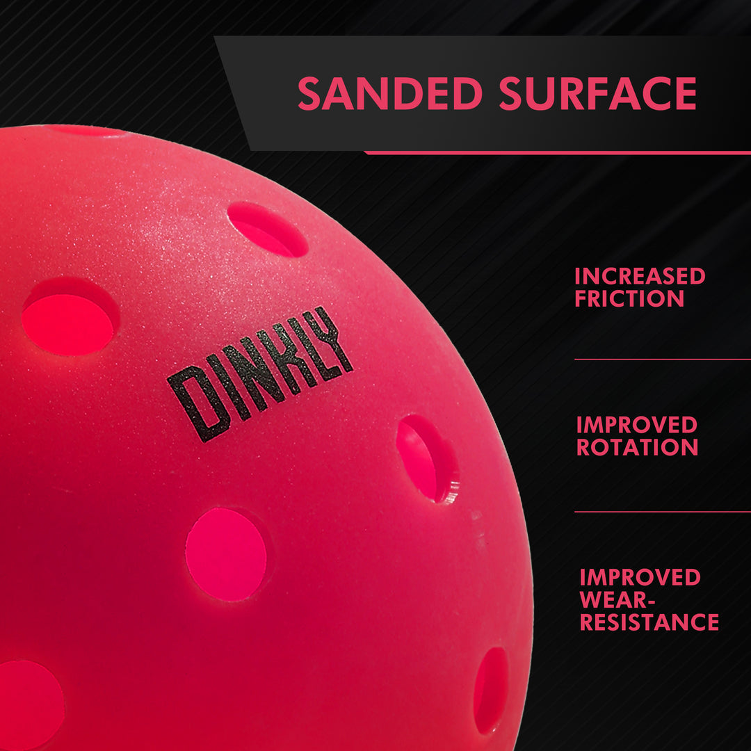 Pink Hybrid Pickleballs - Set of 2