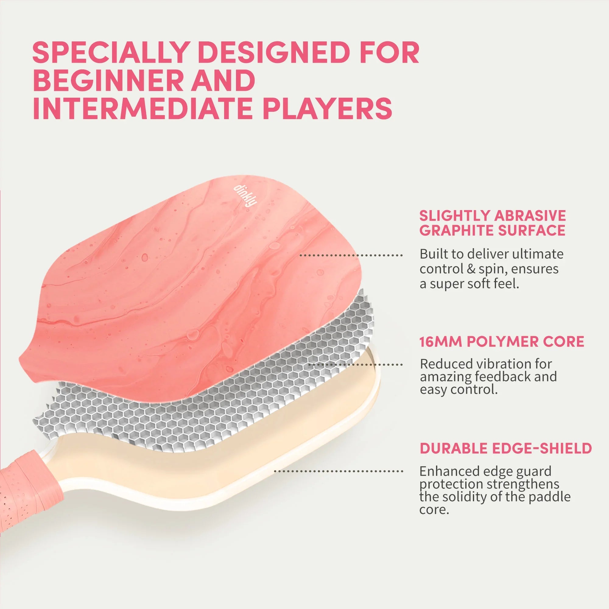 Dinkly Pink Dust Pickleball Set