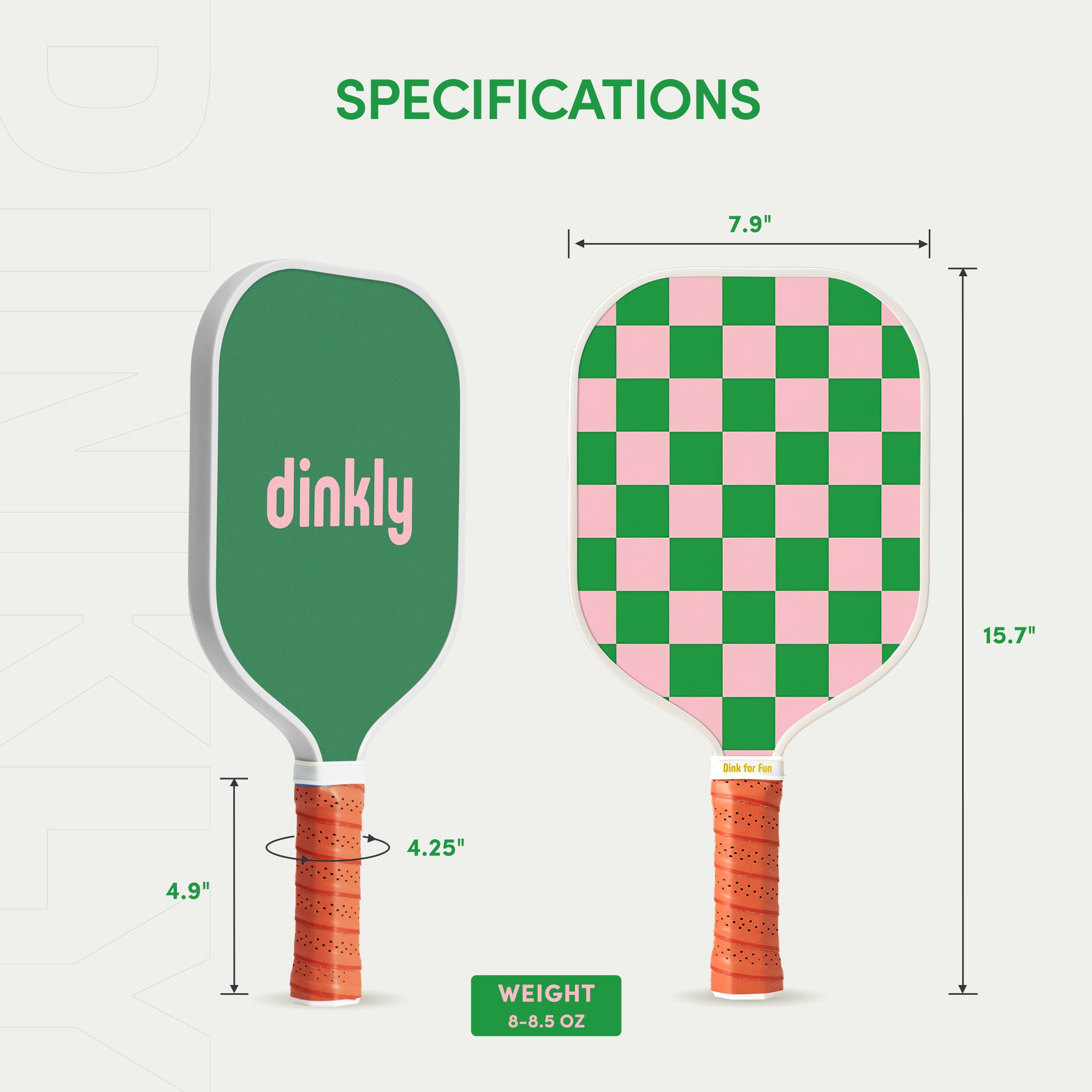 Dinkly Game Face Pickleball Paddle