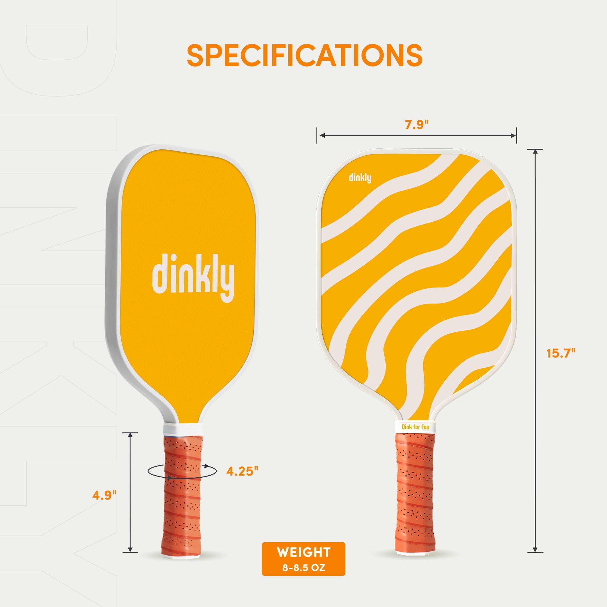 Dinkly Yellow Yolked Pickleball Paddle