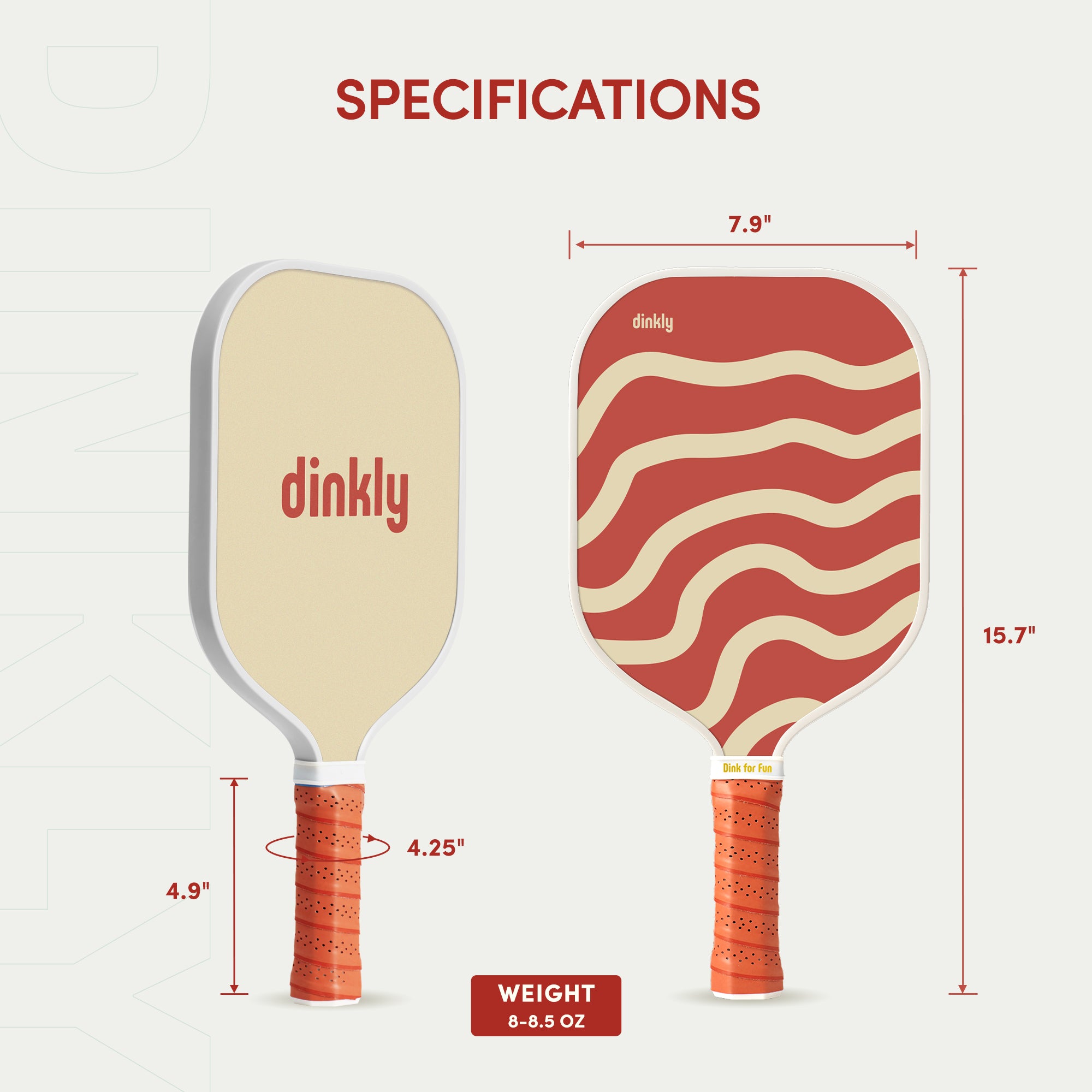 Dinkly Hash Brown Pickleball Paddle