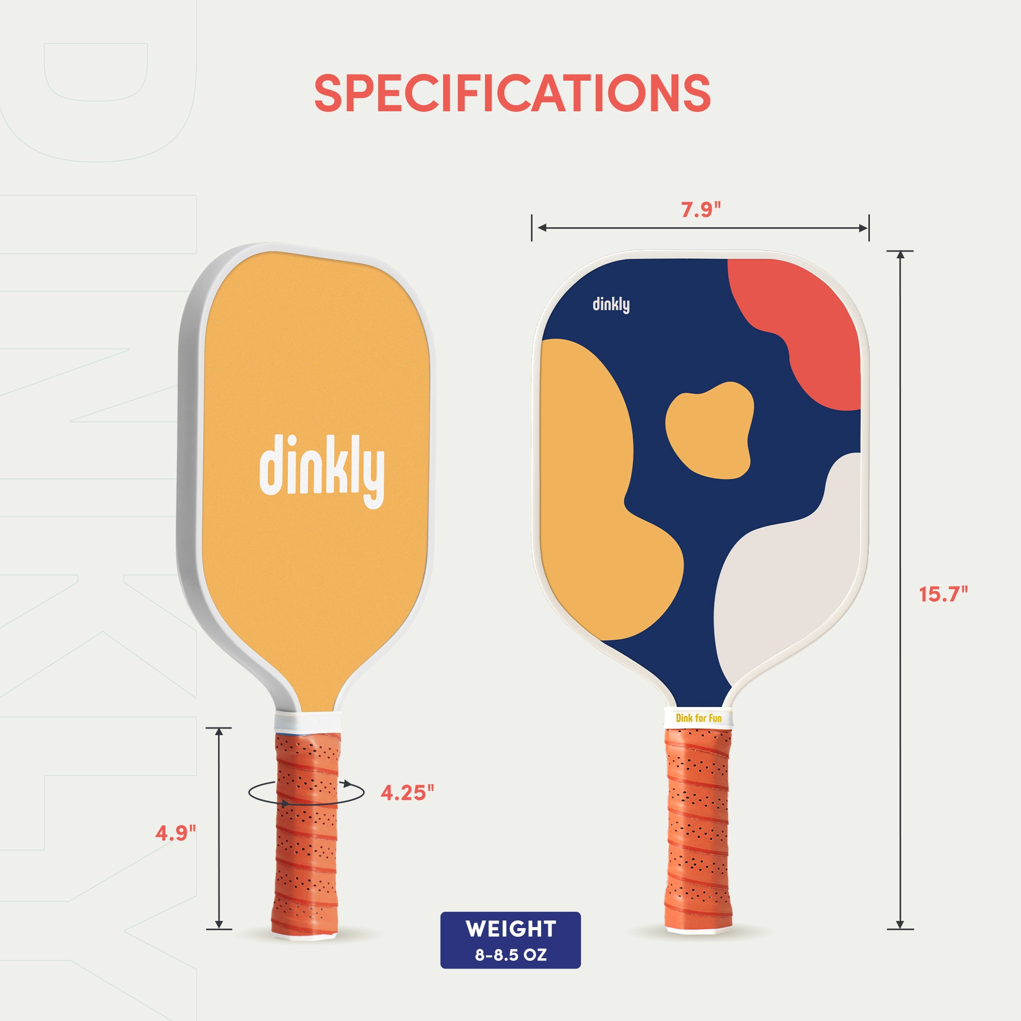 Dinkly Color Bomb Pickleball Paddle