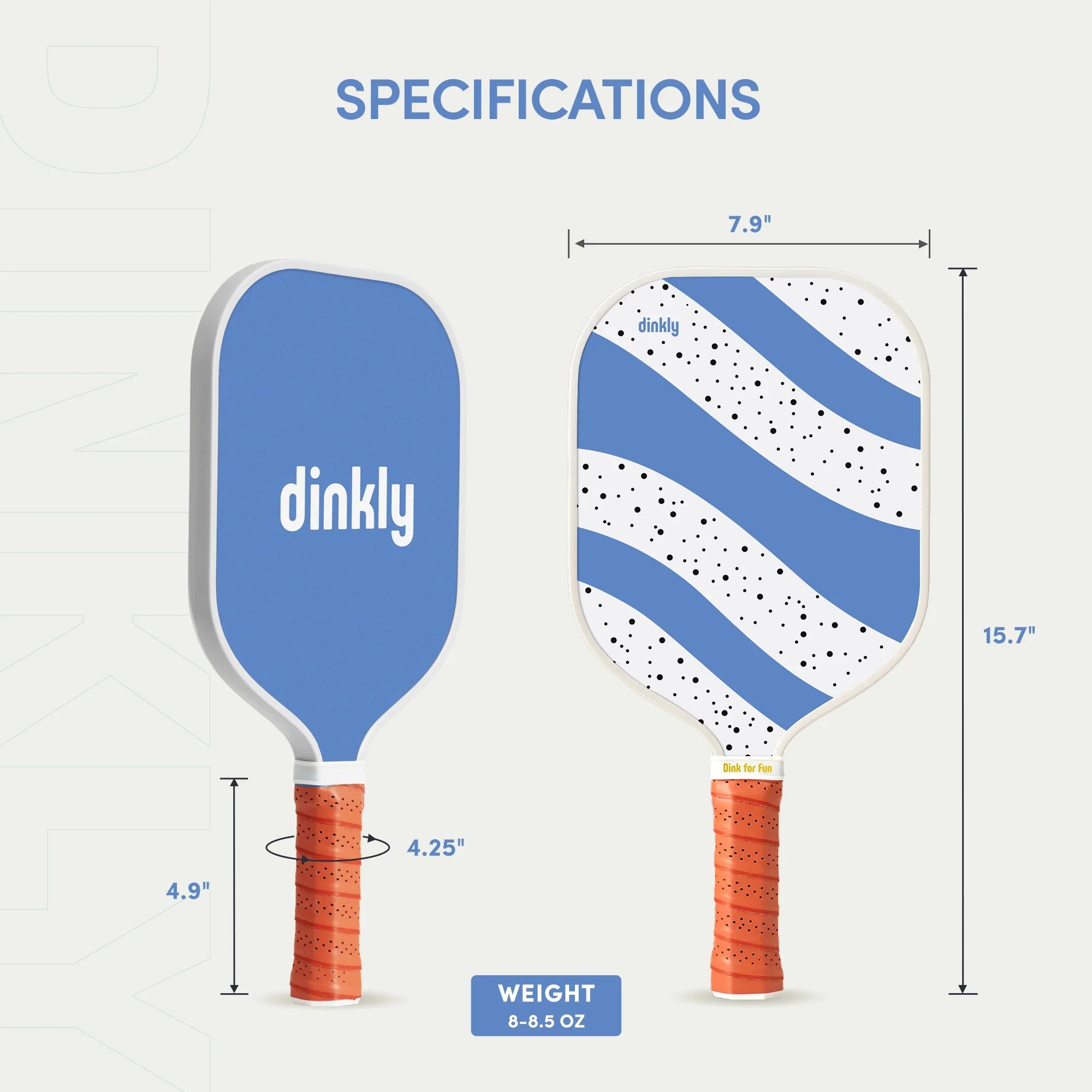 Dinkly Cookies 'N Cream Pickleball Paddle