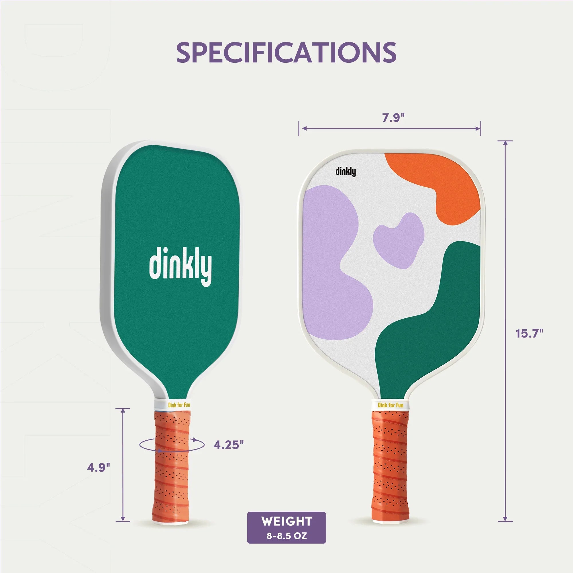 Dinkly Paint Drop Pickleball Set