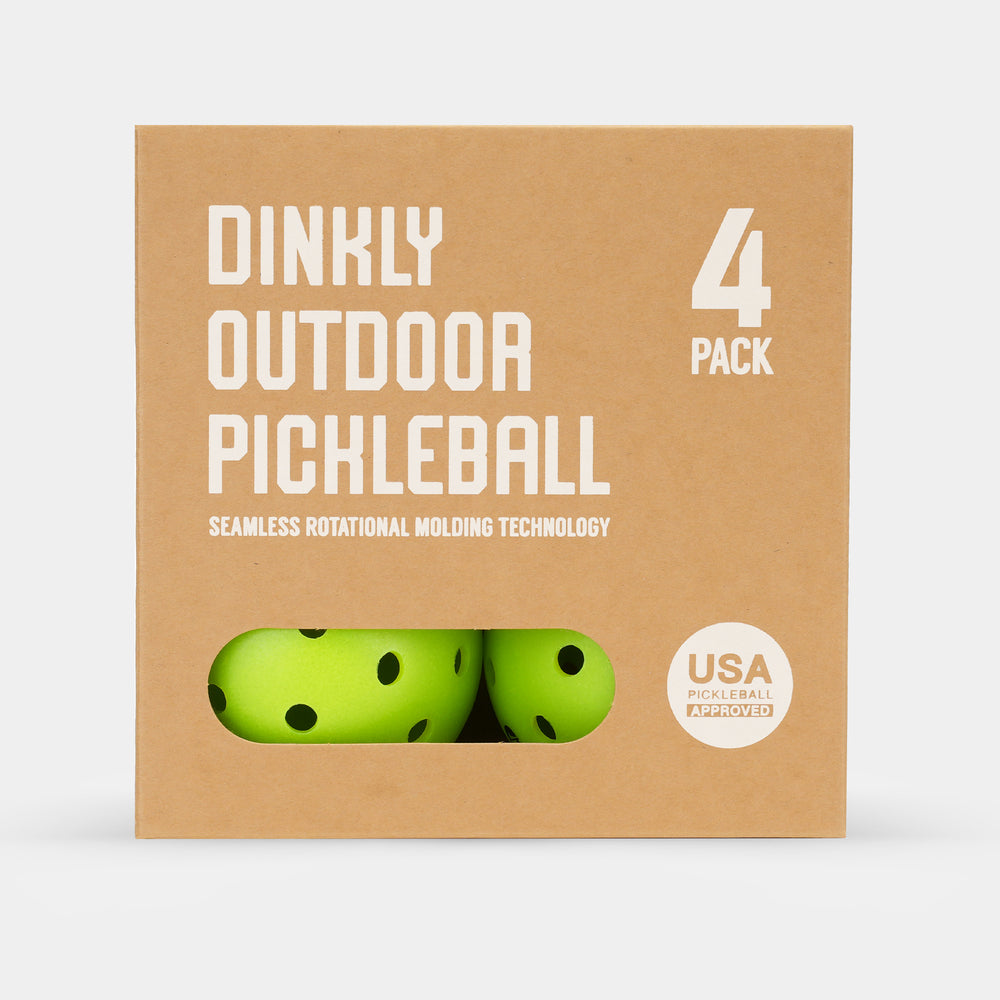 Green Hybrid Pickleballs - Set of 4
